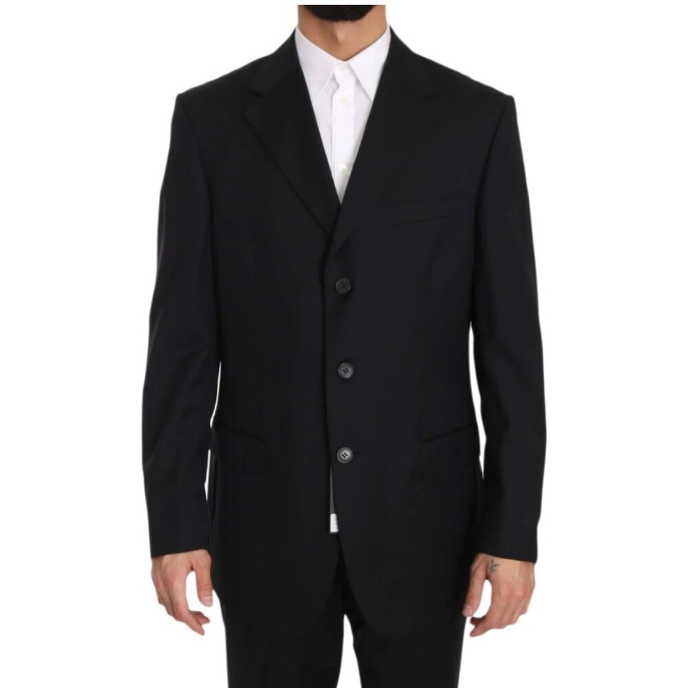 Liz Claiborne men's black twill sports coat sz 42s